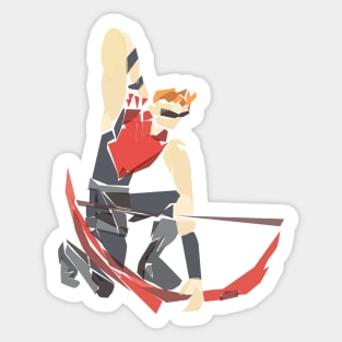 Red Arrow Sticker